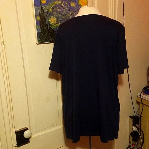 ROAMAN'S 22/24 1X NAVY BLUE TEE SHIRT - Picture 5 of 5